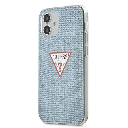 Guess Denim Triangle Lt - iPhone 12 Mini tok (kék)