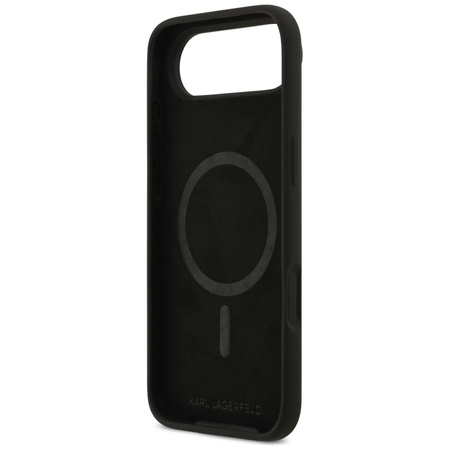 Karl Lagerfeld Silicone Karl & Choupette Ring MagSafe - Hülle iPhone Air (schwarz)