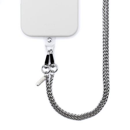 Crong Phone Crossbody - Phone pendant lanyard (Silver Link)