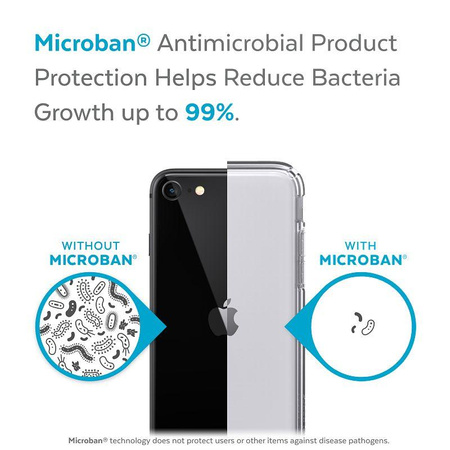 Speck Presidio Perfect-Clear - iPhone SE (2022 / 2020) / 8 / 7 tok MICROBAN bevonattal (átlátszó)