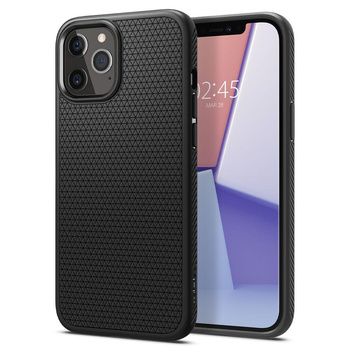 Spigen Liquid Air - Hülle für iPhone 12 Pro / iPhone 12 (Schwarz)