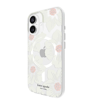 Kate Spade New York Protective MagSafe - Case for iPhone 16 (Hollyhock Floral)