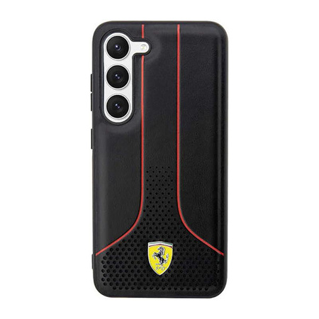 Ferrari Perforated 296P Collection - Case for Samsung Galaxy S23+ (Black)