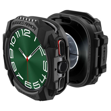 Spigen Rugged Armor - Obudowa do Samsung Galaxy Watch Ultra 47 mm (2025/2024) (Matte Black)