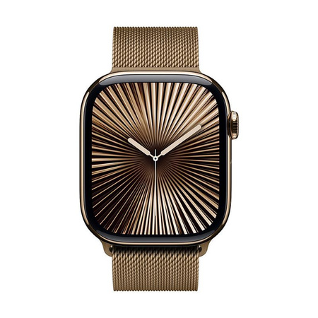 Crong Milano Steel - Stainless Steel Strap for Apple Watch 44/45/46/49 mm (rose gold)