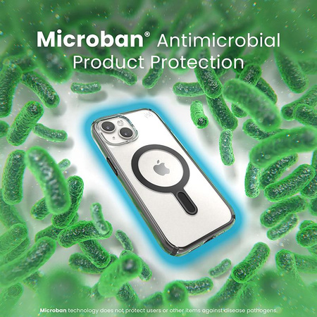 Speck Presidio Perfect-Clear ClickLock & MagSafe - pouzdro iPhone 16e / iPhone 15 / iPhone 14 / iPhone 13 (čiré / matně černé / břidlicově šedé)