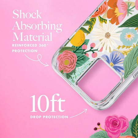 Rifle Paper Clear MagSafe - iPhone 14 Fall (Garden Party Blush)