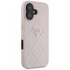 Guess Hot Stamp 4G Pattern Triangle Metal Logo - Coque iPhone 16 (rose)