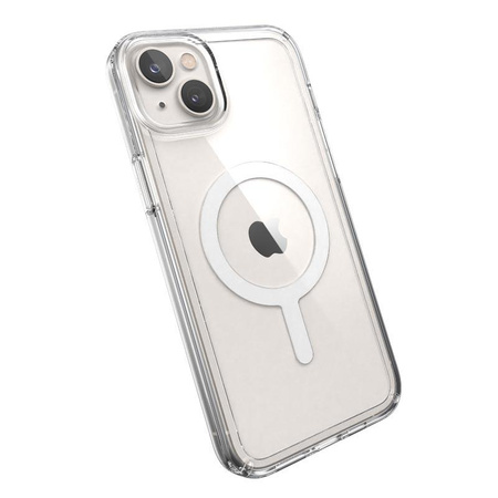 Speck Gemshell + MagSafe - Etui do iPhone 14 Plus z połowką MICROBAN (Clear)