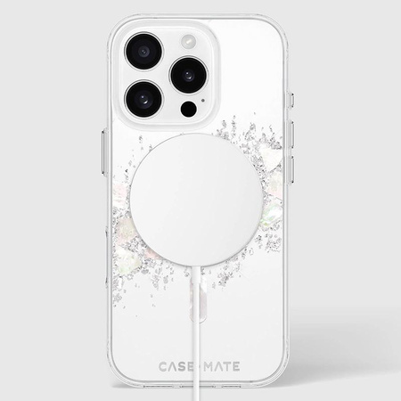 Case-Mate Karat MagSafe - iPhone 16 Pro case decorated with mother of pearl (A Touch of Pearl)