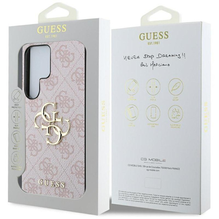 Guess Big 4G Classic Logo - Case for Samsung Galaxy S25 Ultra (pink)