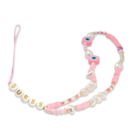 Guess Phone Strap Beads Shell - Phone Pendant 25 cm (Pink)