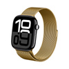 Crong Milano Steel - Stainless Steel Strap for Apple Watch 44/45/46/49 mm (Gold)