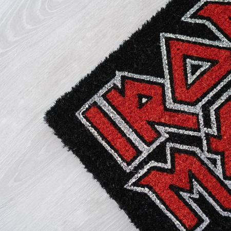 WYCIERACZKA POD DRZWI WEWNĘTRZNA, Kokosowa, z Napisem Iron Maiden, do Butów