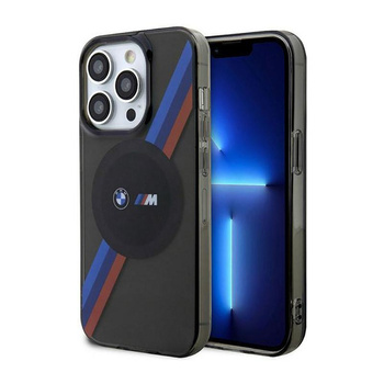 BMW Tricolor Stripes MagSafe - iPhone 14 Pro Max tok (szürke)