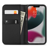 Moshi Overture - 3 az 1-ben iPhone 13 Pro Max flip tok (antibakteriális NanoShield™) (Jet Black)