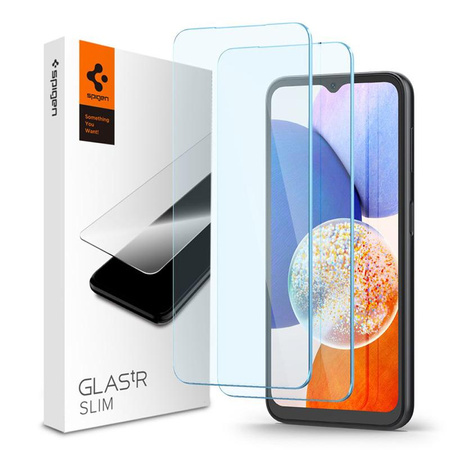 Spigen Glas.TR Slim 2-Pack - Verre trempé pour Samsung Galaxy A15 4/5G / A25 5G / M15 5G (2 pièces)