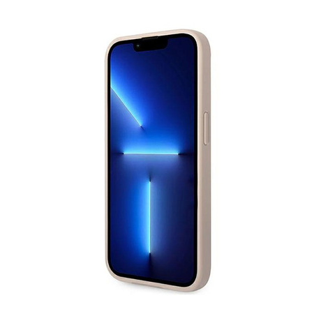 Guess 4G fém arany logó - iPhone 14 Pro Max tok (rózsaszín)