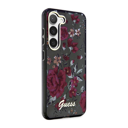 Guess Flower Collection - Samsung Galaxy S23+ tok (khaki)