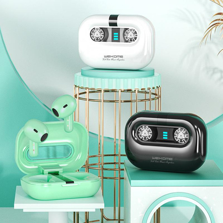 WEKOME VA06 Vanguard Series - Kabellose Bluetooth V5.2 TWS-Kopfhörer mit Ladetasche (Weiß)