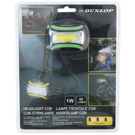 Dunlop - LED hiking head flashlight (green)