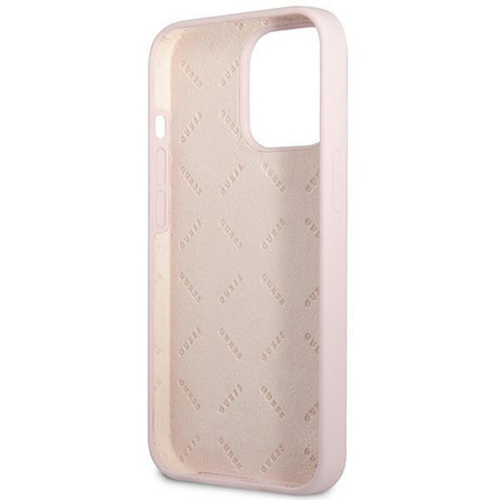 Guess Silicone Triangle Logo - pouzdro pro iPhone 13 Pro Max (fialové)