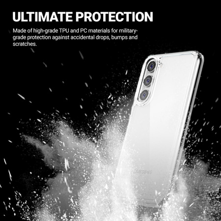 Crong Crystal Shield Cover - Etui Samsung Galaxy S23+ (Transparent)