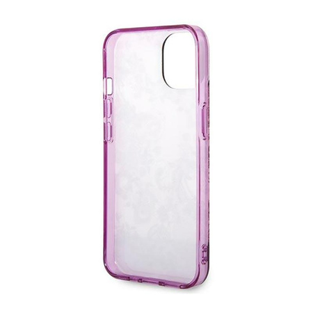 Guess Porcelain Collection - pouzdro pro iPhone 14 Plus (fuchsiová)