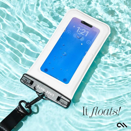 Case-Mate Waterproof Floating Pouch - Wasserdichte Tasche für Smartphones bis zu 6,7" (Sand Dollar)