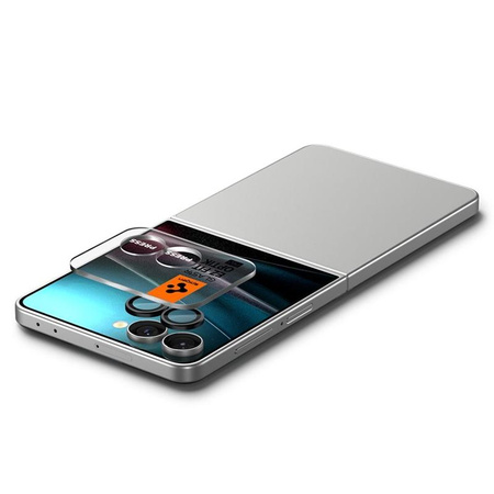 Spigen Optik Pro HD GLAS.TR EZ Fit Camera Protector 2-Pack - Lencsevédő üveg Samsung Galaxy Z Flip 7 (fekete)