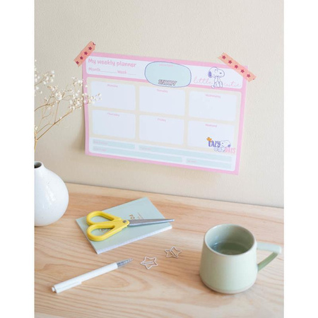 Snoopy - Weekly planner 54 pages A4 (pink)