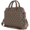 Guess 4G Reißverschlusstasche Triangle Logo - 15" Notebooktasche (braun)
