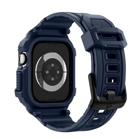 Spigen Rugged Armor Pro V2 – Řemínek s pouzdrem pro Apple Watch 10 / 11 42 mm (Navy Blue)