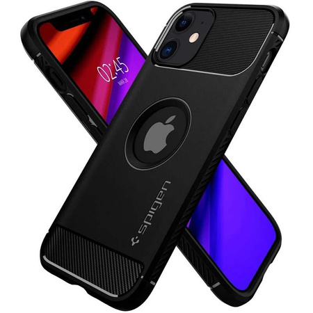 Spigen Rugged Armor - Case for iPhone 12 / iPhone 12 Pro (Black)