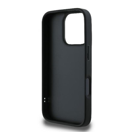 Karl Lagerfeld Quilted Signature - pouzdro pro iPhone 16 Pro (černé)