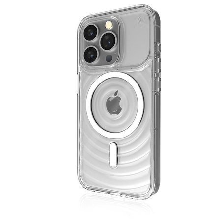 STM Reawaken Ripple MagSafe - Etui anti-stress pour iPhone 15 Pro Max (Clair)