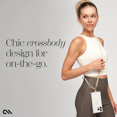 Case-Mate Phone Crossbody Rope - šňůrka na telefon / popruh přes rameno (béžová)