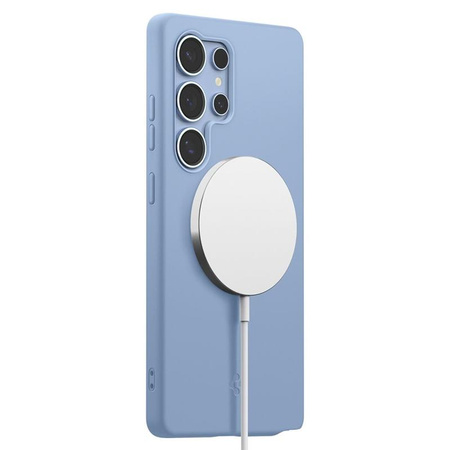 Spigen Silicone Fit MagSafe - étui pour Samsung Galaxy S25 Ultra (Bleu saphir)