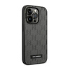 Karl Lagerfeld Saffiano Mono Metal Logo - Coque iPhone 14 Pro (gris)