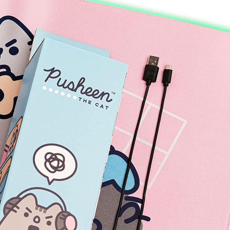 Pusheen - LED gaming / desk mat XXL (90 x 40 cm)