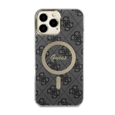 Guess 4G MagSafe - Étui pour iPhone 13 Pro Max (Noir)
