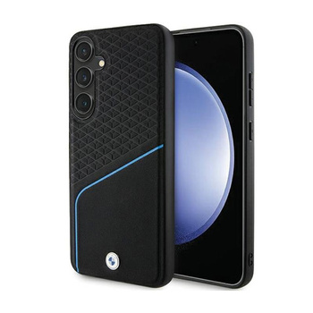 BMW Signature Leather Textured & Line MagSafe - Samsung Galaxy S24+ Case (black)