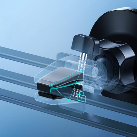 Crong Carclip Magnetic - Supporto magnetico per auto MagSafe (nero)