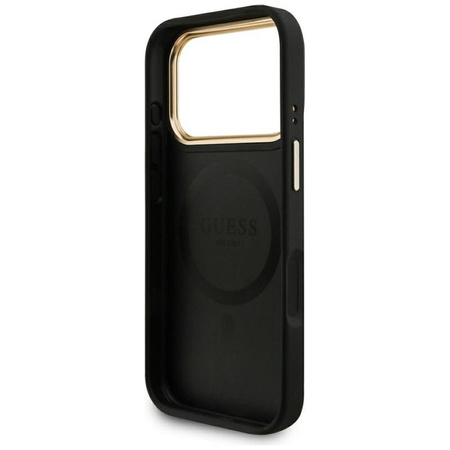 ETUI DO IPHONE 17 PRO do MAGSAFE GUESS + PORTFEL MAGNETYCZNY ZESTAW CZARNY