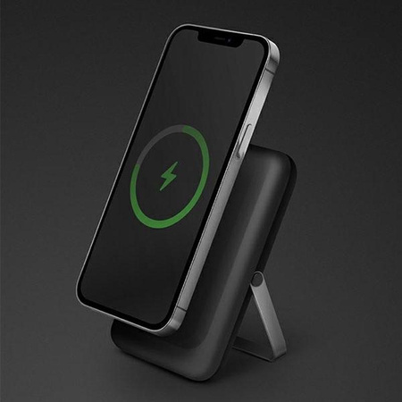 UNIQ Hoveo - Power Bank indukcyjny 5000mAh MagSafe 20W USB-C Power Delivery (czarny)