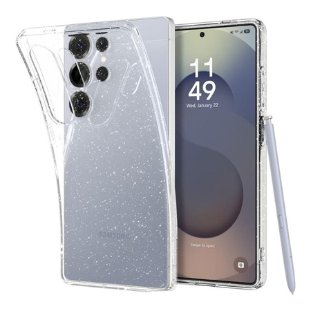 Spigen Liquid Crystal Glitter - Etui pour Samsung Galaxy S25 Ultra (Transparent)