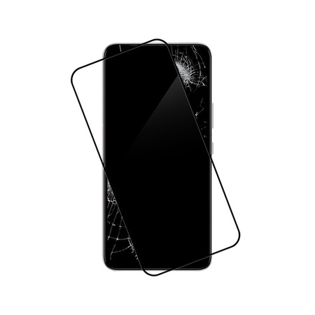 Crong 7D Nano Flexible Glass - Szkło hybrydowe 9H na cały ekran Samsung Galaxy S22