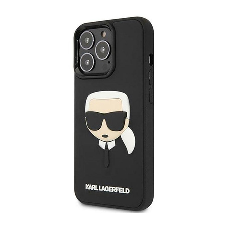 Karl Lagerfeld 3D gumi Karl`s Head - iPhone 14 Pro Max tok (fekete)