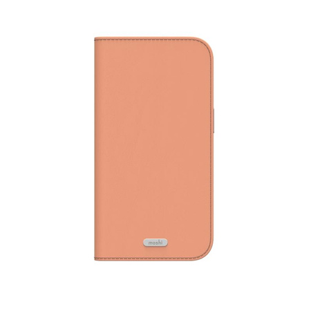 Moshi Overture MagSafe - Leder 3-in-1 Klapphülle iPhone 17 Pro (Misty Coral)