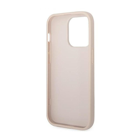 Guess 4G Metal Gold Logo - iPhone 14 Pro Max Case (pink)